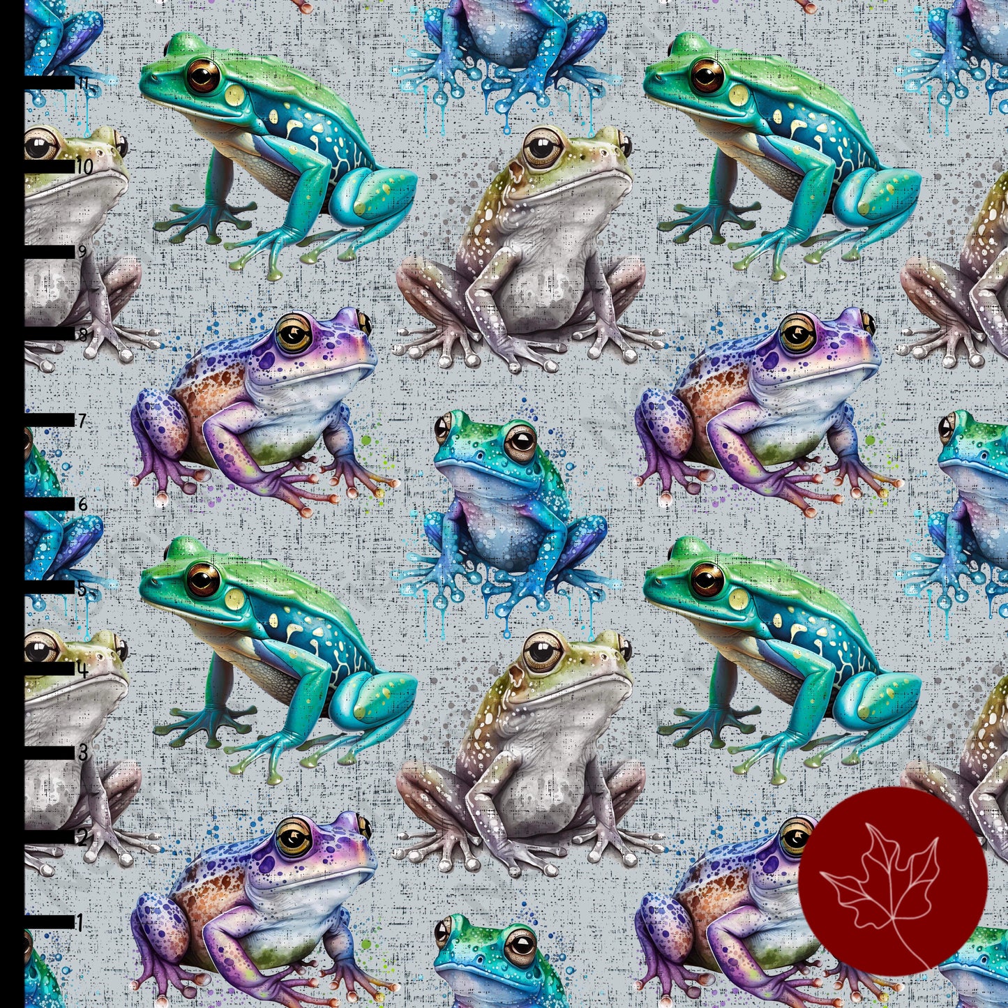 Coloured frogs