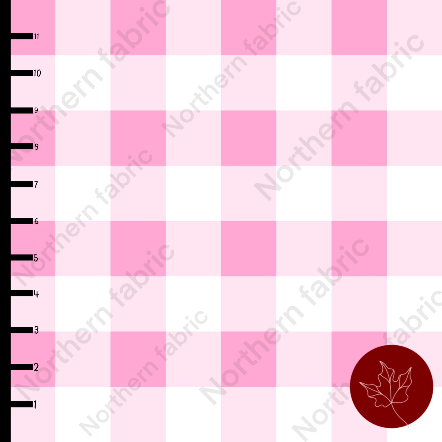 Pink checkered gingham