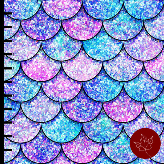 Glitter iridescent mermaid scales